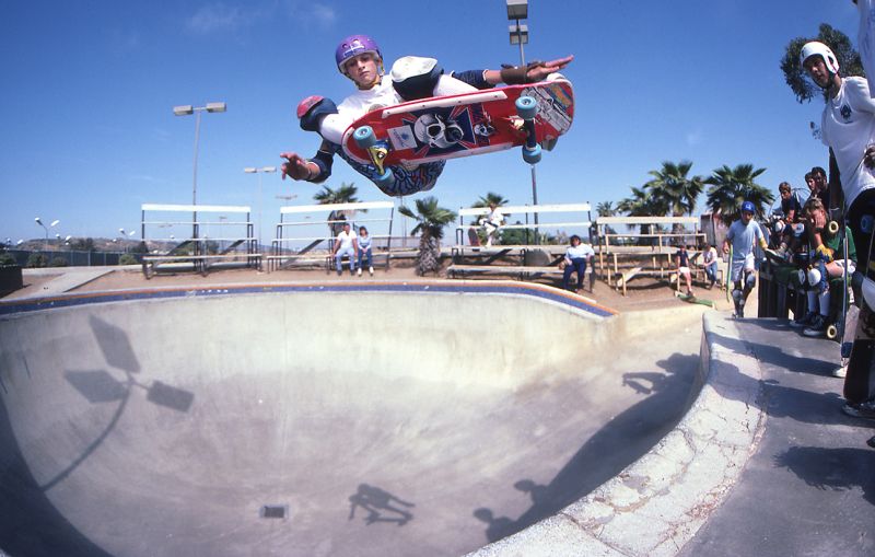Tony Hawk at Del Mar skatepark